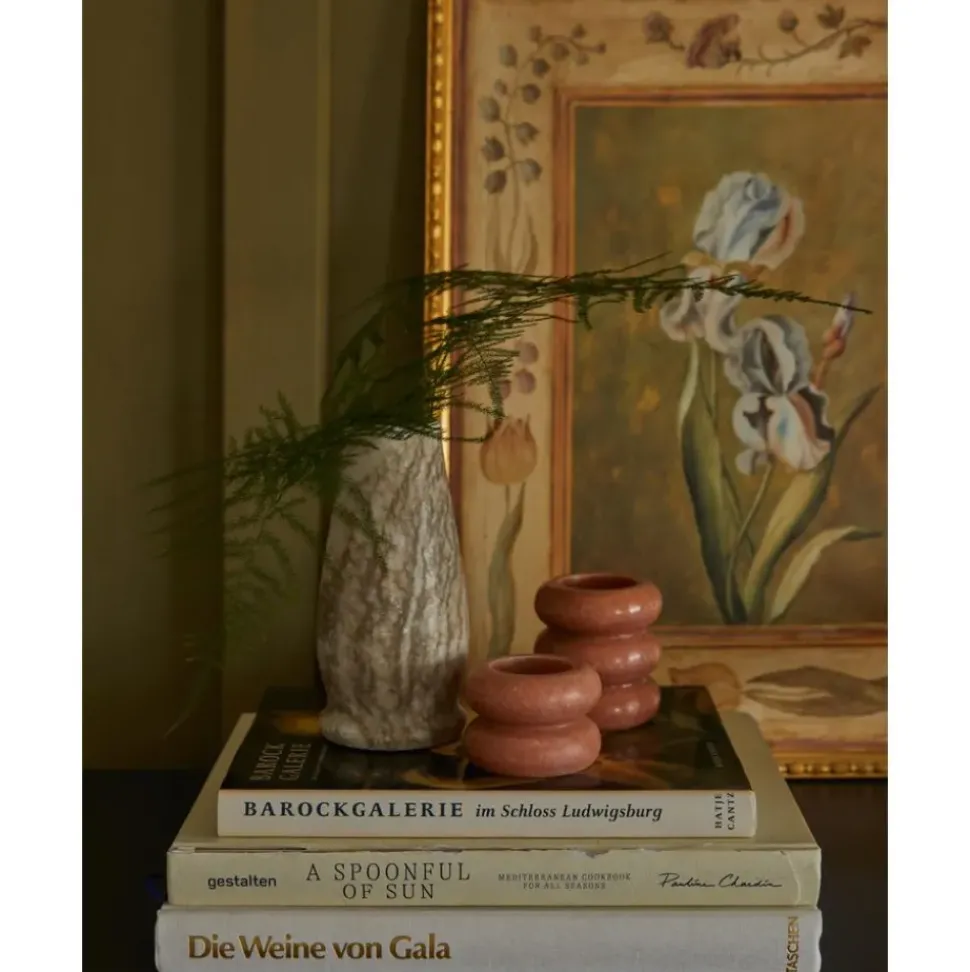 Set De Portavelas Y Candelabros 2En1 De Marmol Orta, 2 Uds.