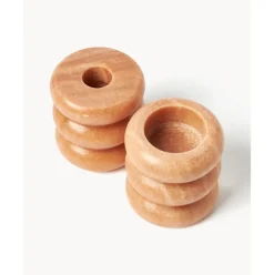 Set De Portavelas Y Candelabros 2En1 De Marmol Orta, 2 Uds.