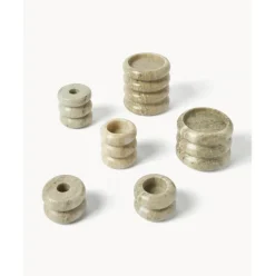 Set De Portavelas Y Candelabros 2En1 De Marmol Orta, 2 Uds.