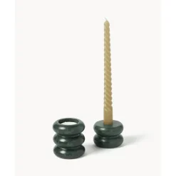 Set De Portavelas Y Candelabros 2En1 De Marmol Orta, 2 Uds.