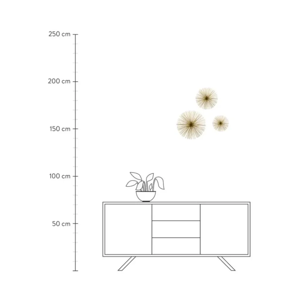 Set Decoraciones De Pared Spike, 3 Pzas.