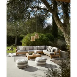 Set Lounge Para Exterior De Madera De Acacia Joshua, 4 Pzas.