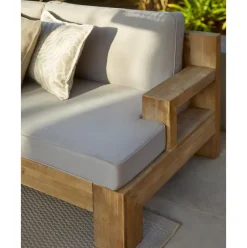 Set Lounge Para Exterior De Madera De Acacia Joshua, 4 Pzas.