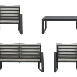 Set Lounge Para Exterior Captiva, 4 Pzas.