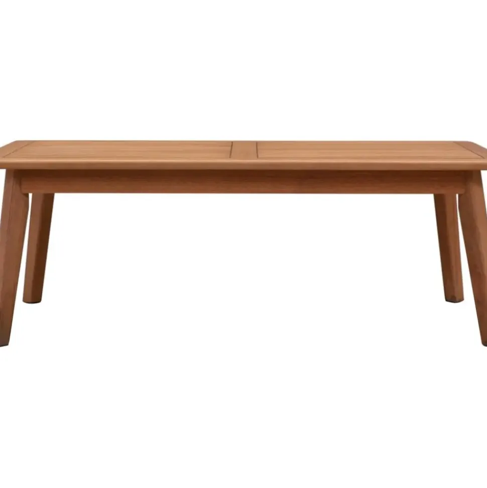 Set Lounge Para Exterior De Madera De Eucalipto Bergen, 4 Pzas.