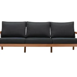 Set Lounge Para Exterior De Madera De Eucalipto Bergen, 4 Pzas.