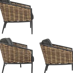 Set Lounge Para Exterior Maribela, 3 Pzas.