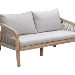 Set Lounge Para Exterior De Madera De Acacia Lu, 4 Pzas.