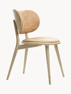 Silla Artesanal De Cuero Y Madera Rocker