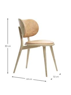 Silla Artesanal De Cuero Y Madera Rocker