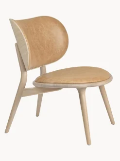 Silla Artesanal De Cuero Y Madera Rocker