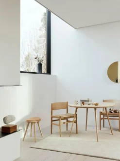 Silla Artesnal De Madera Con Asiento De Mimbre Nestor