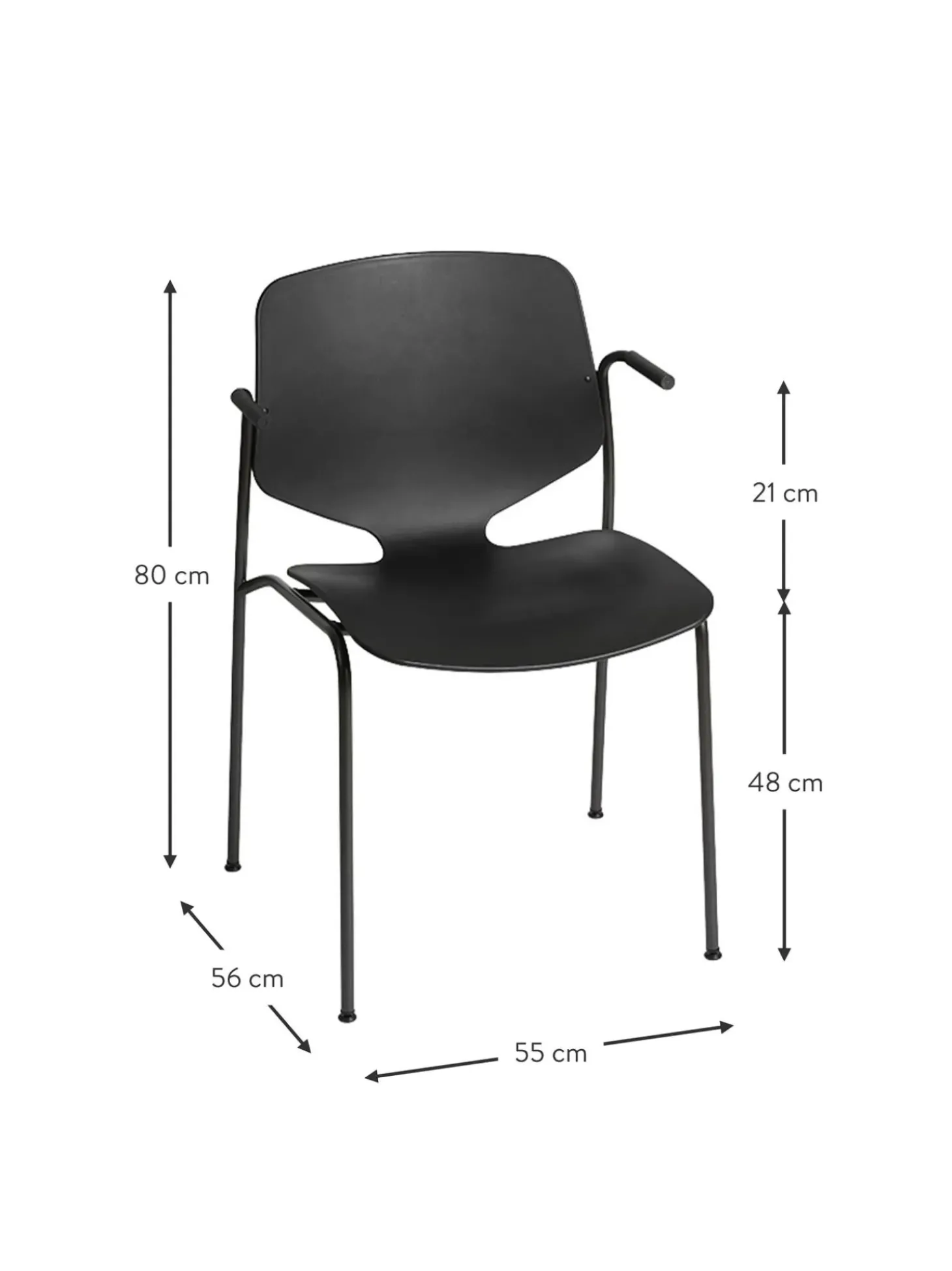 Silla Con Reposabrazos Artesanal De Plastico Nova Sea