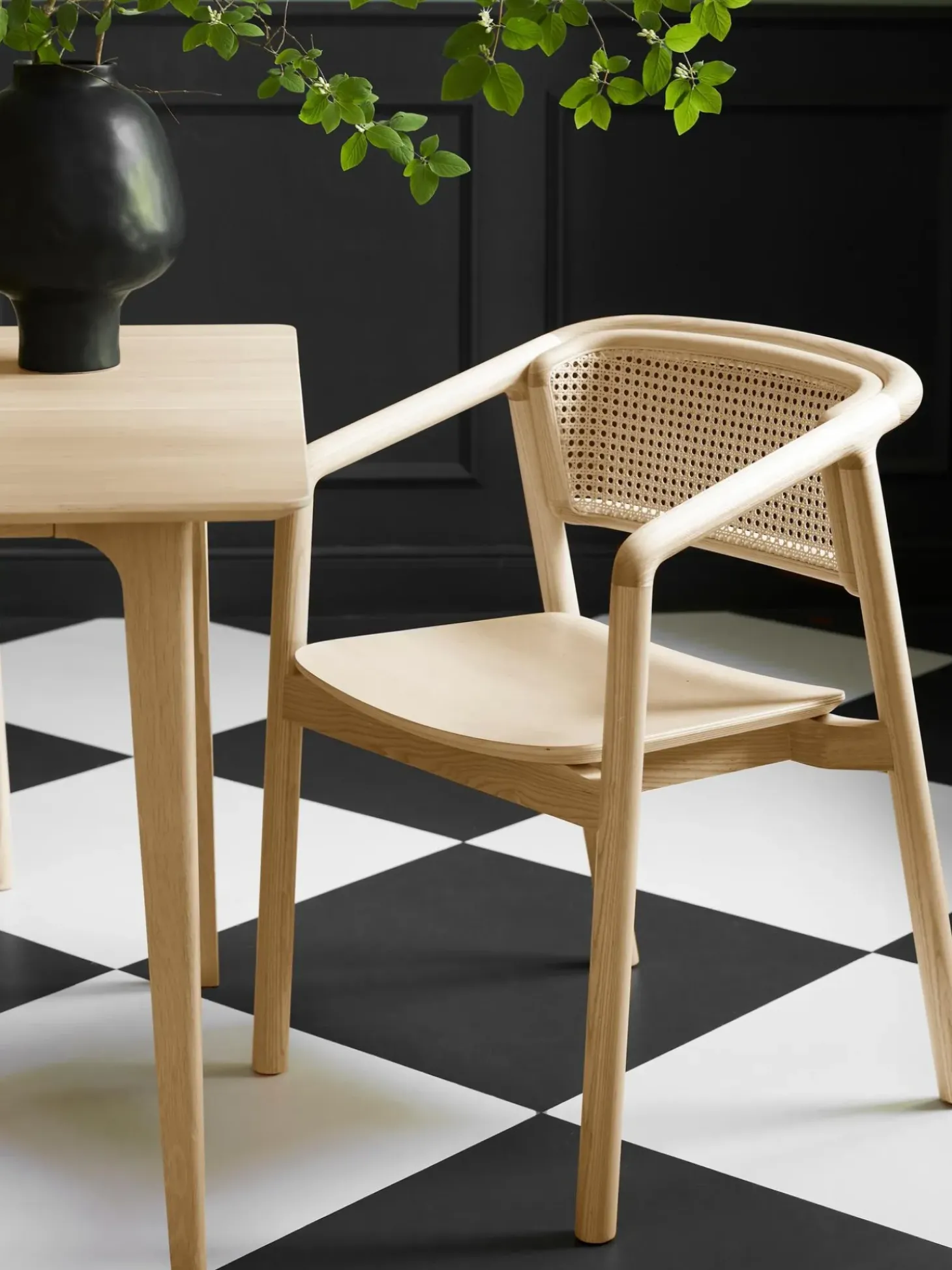 Silla Con Reposabrazos Con Tejido Vienes Gali