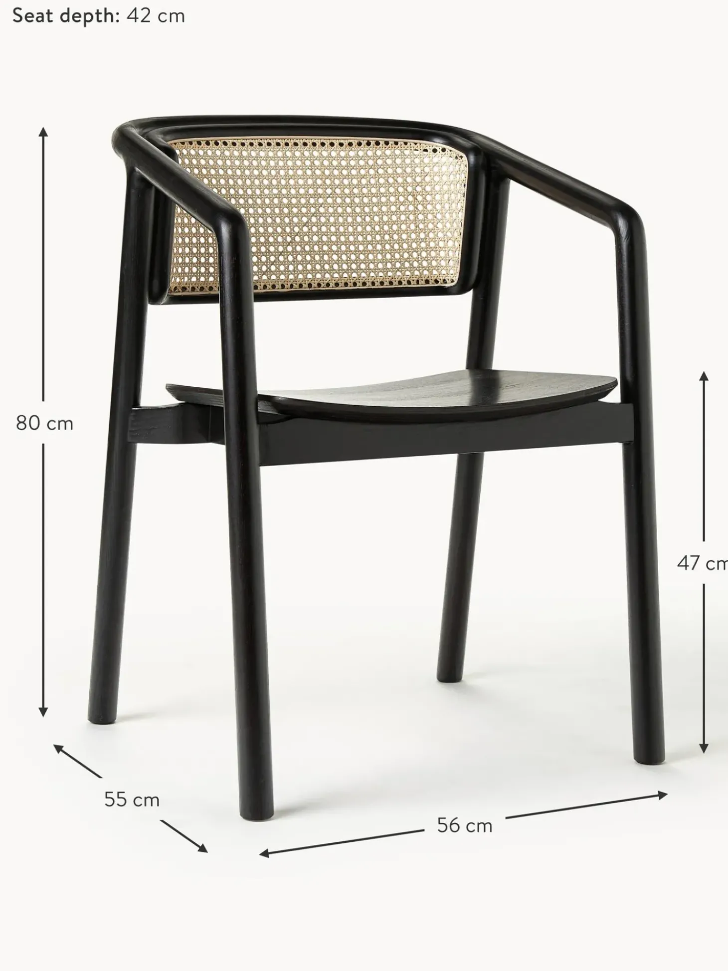 Silla Con Reposabrazos Con Tejido Vienes Gali