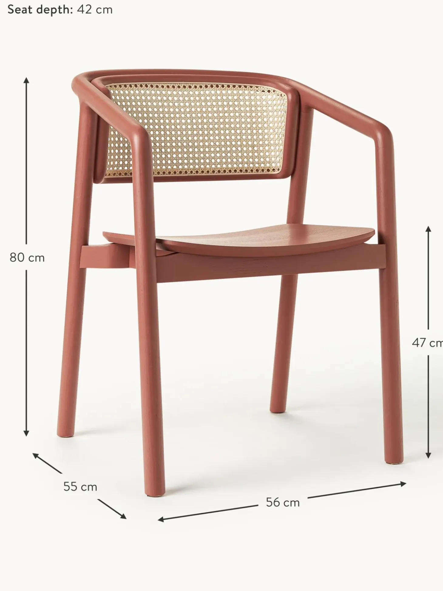 Silla Con Reposabrazos Con Tejido Vienes Gali