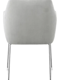 Silla Con Reposabrazos De Terciopelo Isla