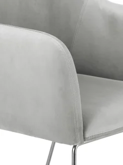 Silla Con Reposabrazos De Terciopelo Isla