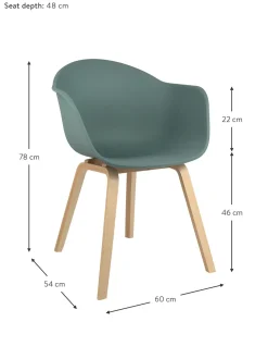 Silla Con Reposabrazos De Plastico Claire