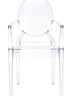 Silla Con Reposabrazos De Diseno Louis Ghost