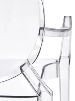 Silla Con Reposabrazos De Diseno Louis Ghost