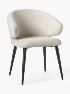 Silla Con Reposabrazos De Terciopelo Celia, Estilo Moderno