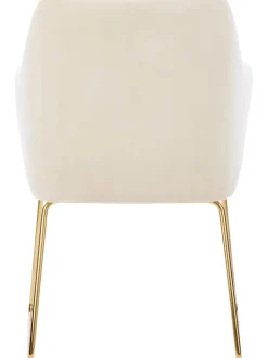 Silla Con Reposabrazos De Terciopelo Isla