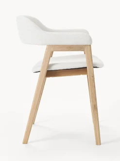 Silla Con Reposabrazos De Madera Santiano