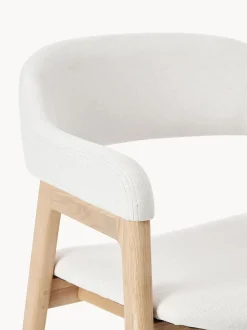 Silla Con Reposabrazos De Madera Santiano