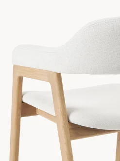 Silla Con Reposabrazos De Madera Santiano