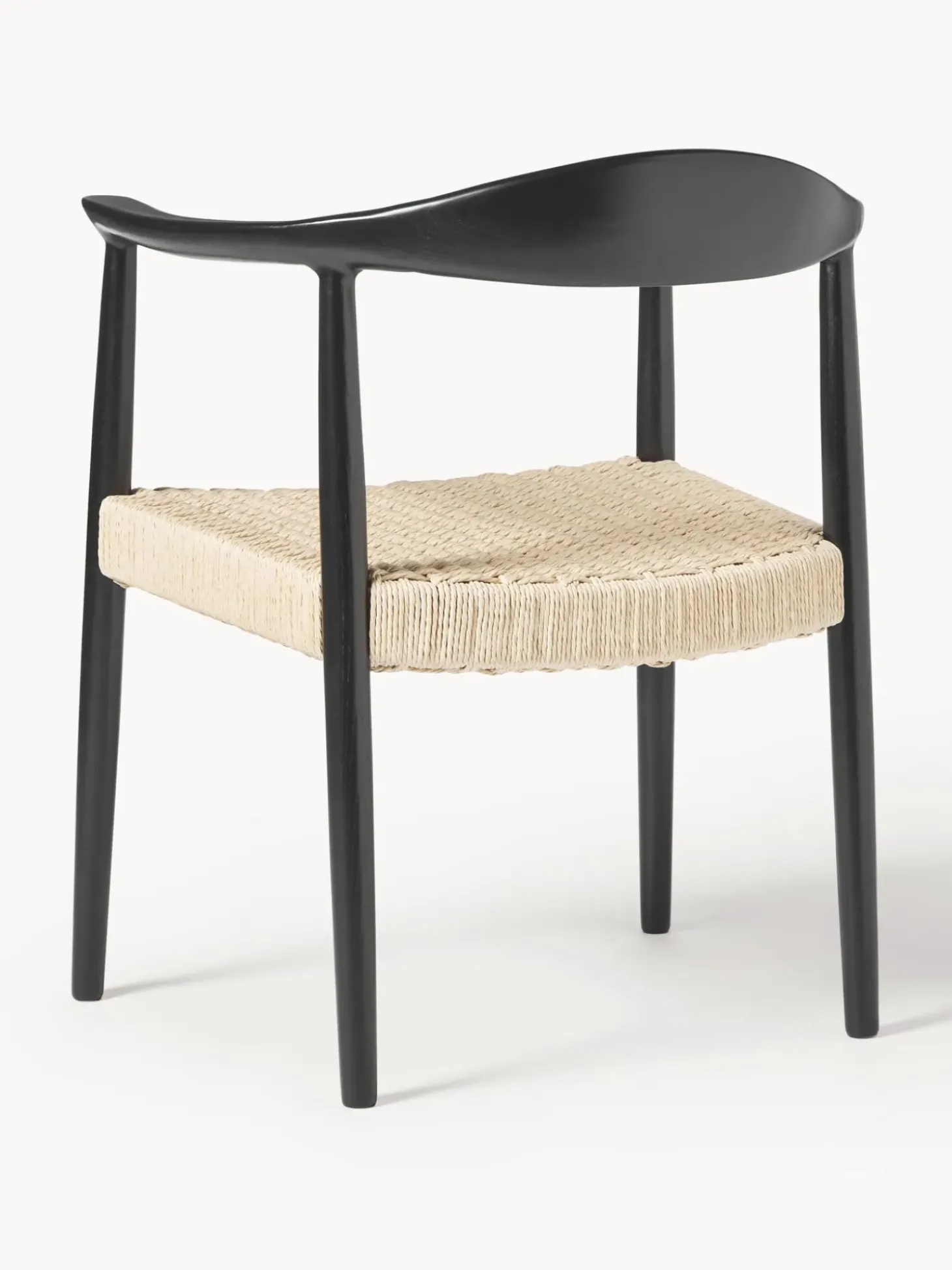 Silla Con Reposabrazos De Madera De Fresno Pavel