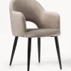 Silla Con Reposabrazos De Terciopelo Rachel