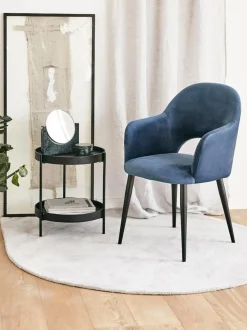 Silla Con Reposabrazos De Terciopelo Rachel