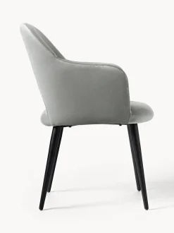 Silla Con Reposabrazos De Terciopelo Rachel