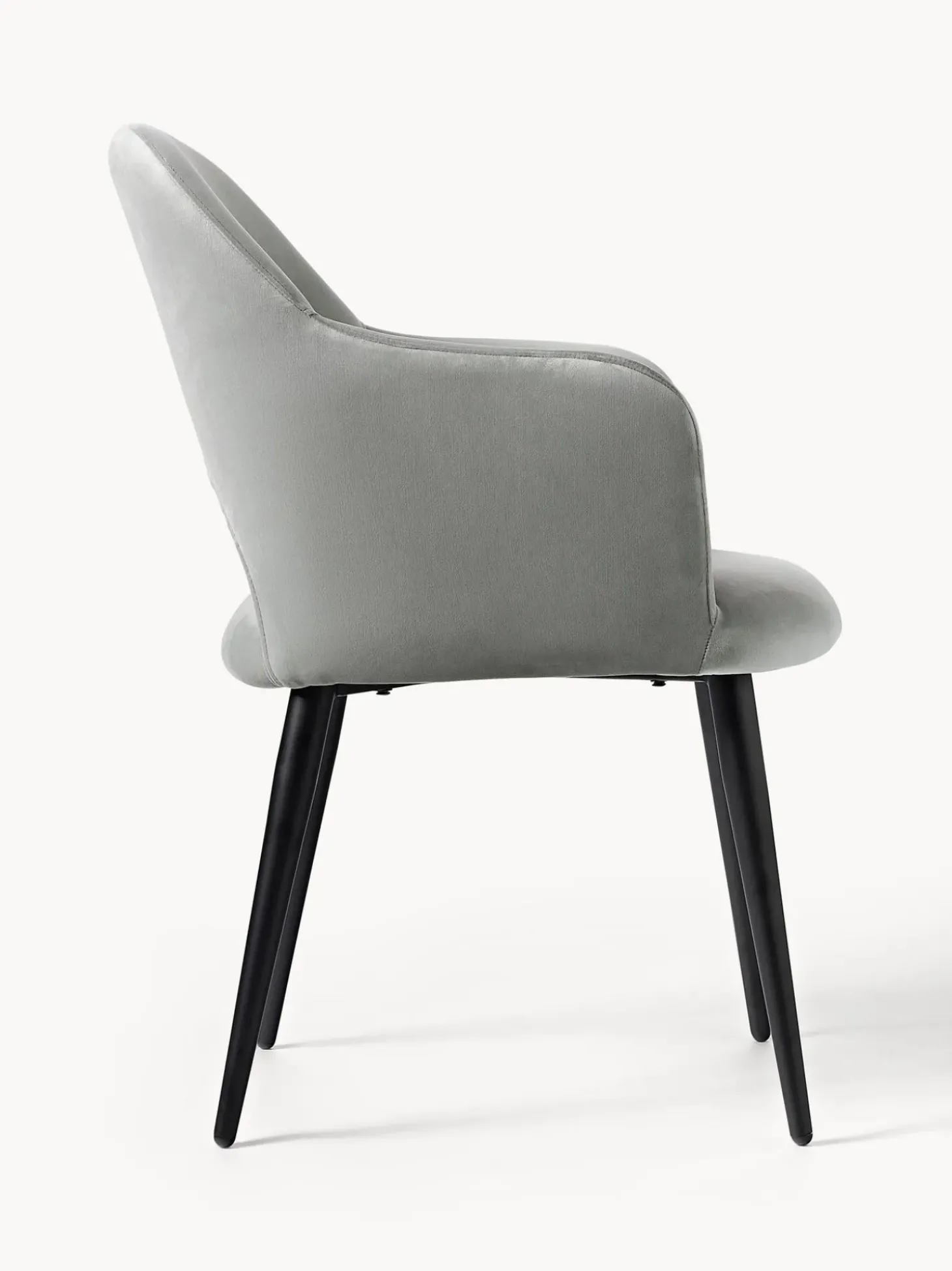 Silla Con Reposabrazos De Terciopelo Rachel