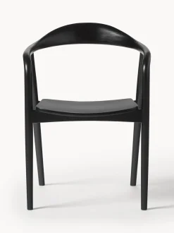 Silla Con Reposabrazos De Madera Angelina