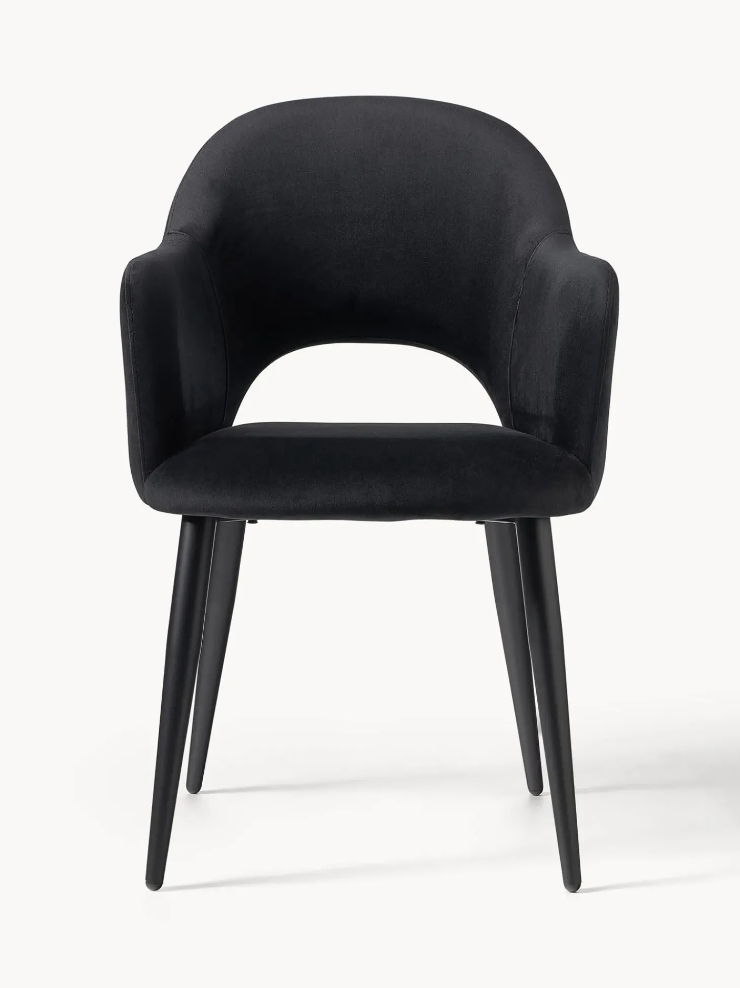 Silla Con Reposabrazos De Terciopelo Rachel