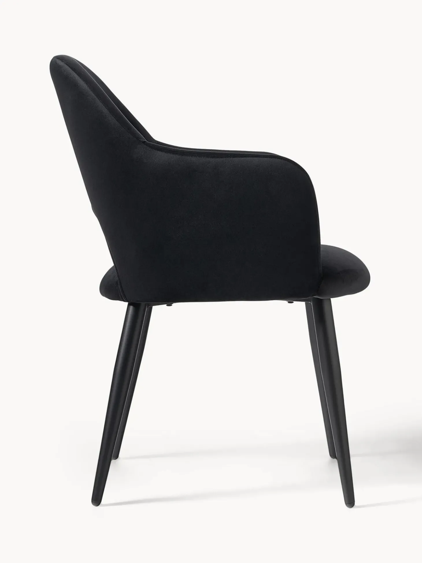 Silla Con Reposabrazos De Terciopelo Rachel