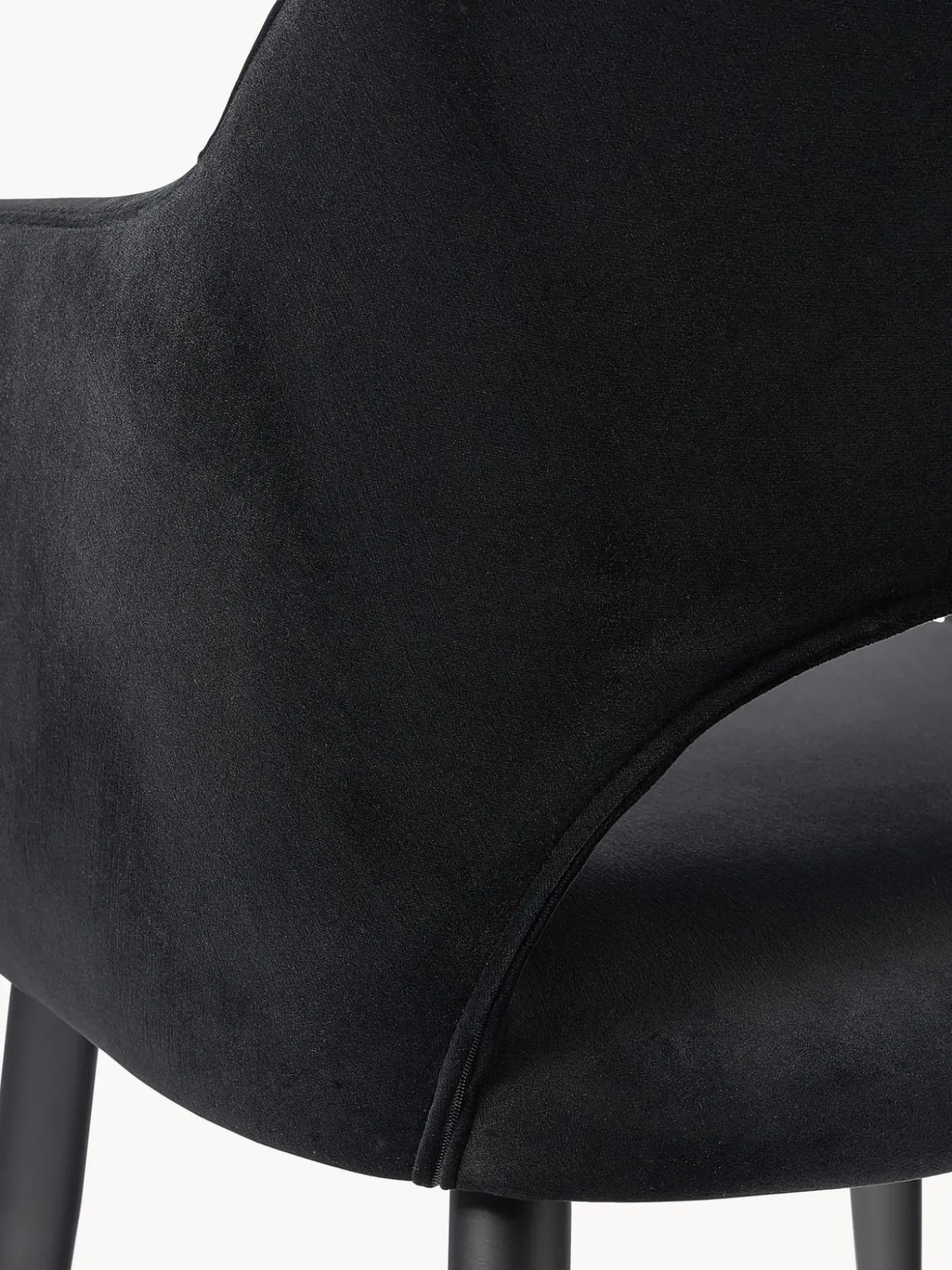 Silla Con Reposabrazos De Terciopelo Rachel