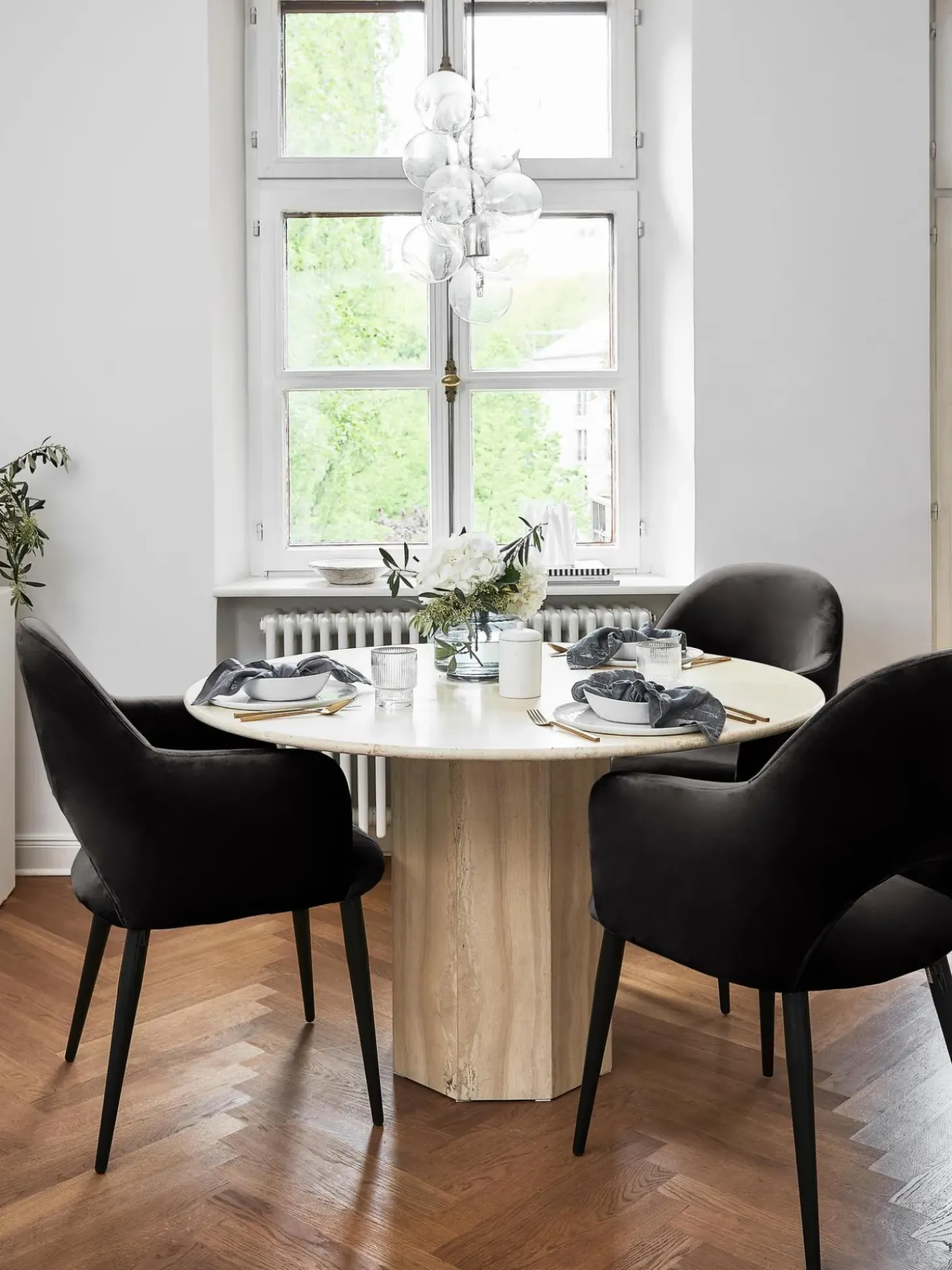 Silla Con Reposabrazos De Terciopelo Rachel