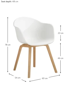 Silla Con Reposabrazos De Plastico Claire