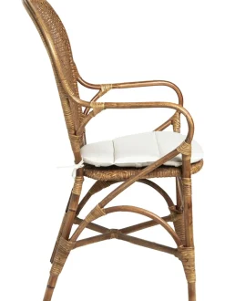 Silla Con Reposabrazos De Ratan Edelina