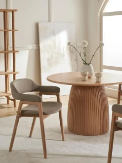 Silla Con Reposabrazos De Madera Santiano