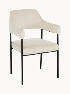 Silla Con Reposabrazos De Terciopelo Zoe