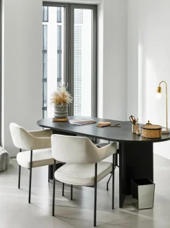 Silla Con Reposabrazos De Terciopelo Zoe