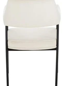 Silla Con Reposabrazos De Terciopelo Zoe