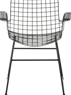 Silla Con Reposabrazos De Metal Wire