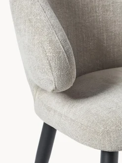 Silla Con Reposabrazos De Tejido Boucle Celia