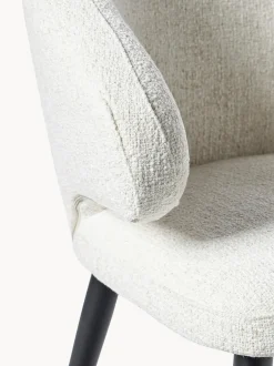 Silla Con Reposabrazos De Tejido Boucle Celia