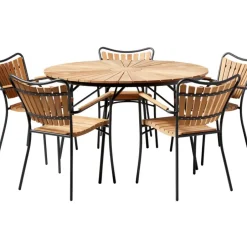 Silla Con Reposabrazos De Madera Para Exterior Hard & Ellen